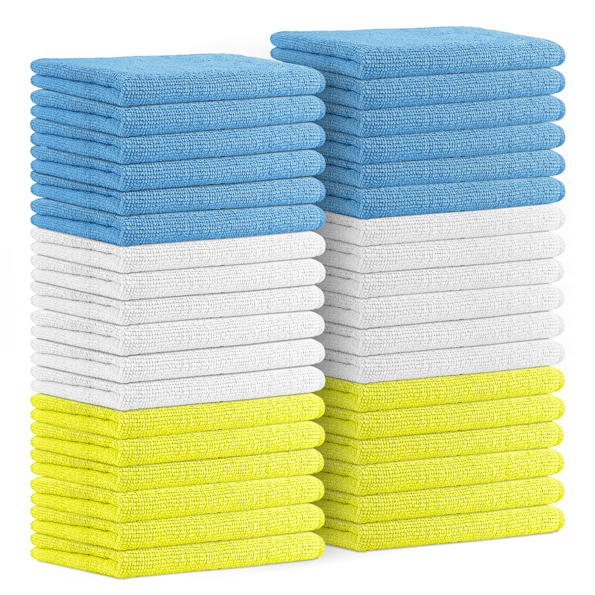 Avalon Towels Mikrofaser-Reinigungstücher (Vorteilspackung), Größe 40,6 x 40,6 cm, sehr saugfähige Reinigungstücher, fusselfreie Reinigungstücher, wiederverwendbar und waschbar, Mikrofaser-Handtücher