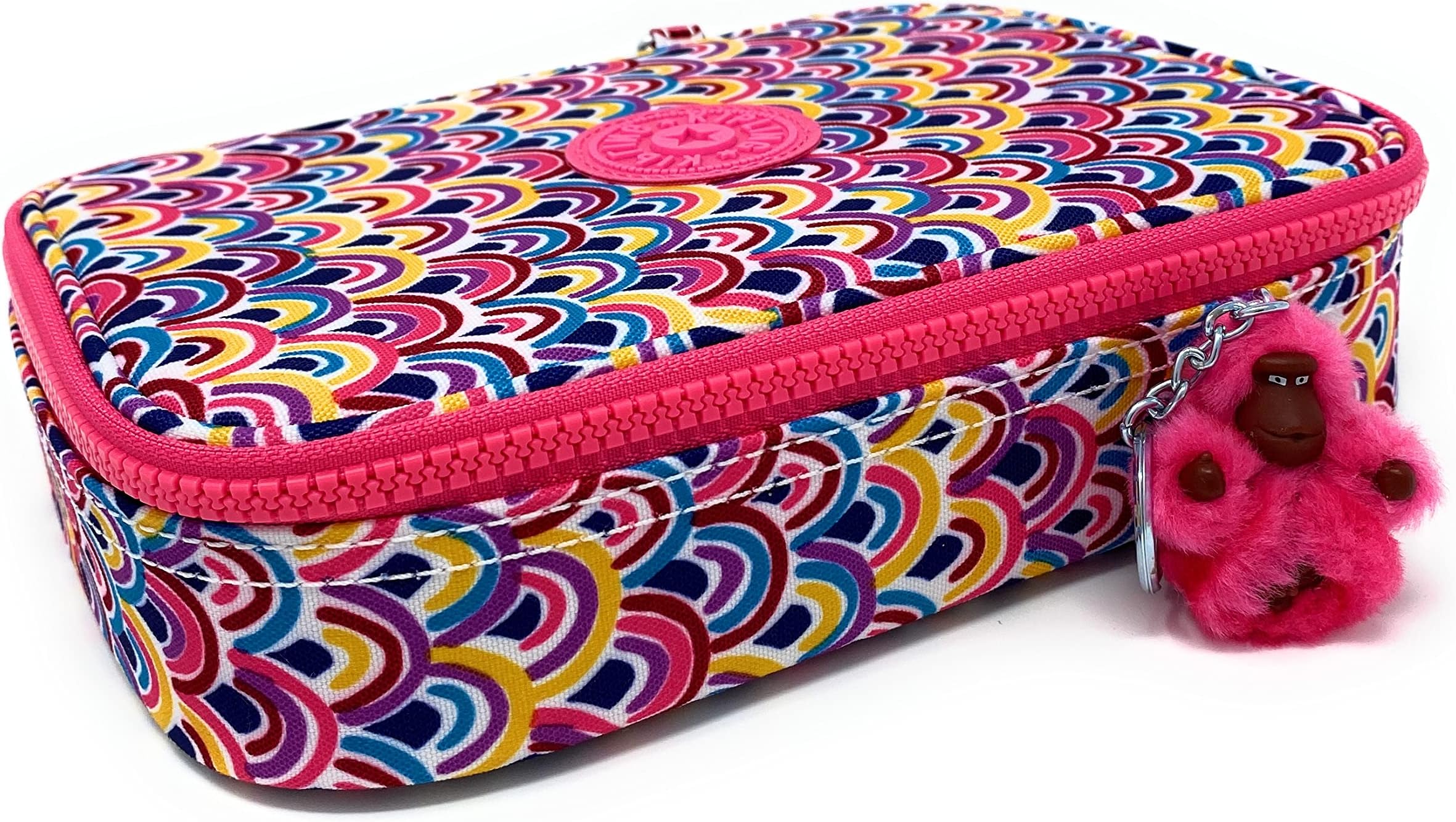 Kipling 100 Pens Printed Case Bubbly Rose (Peacock Prism)
