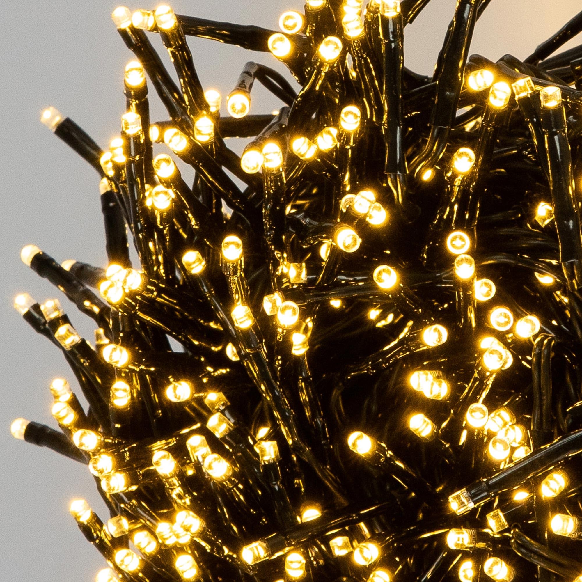 SWANEW Guirnalda Luminosa LED Para Boda, Decoración De Fiesta De Navidad, 15M 400 LED, Blanco Cálido