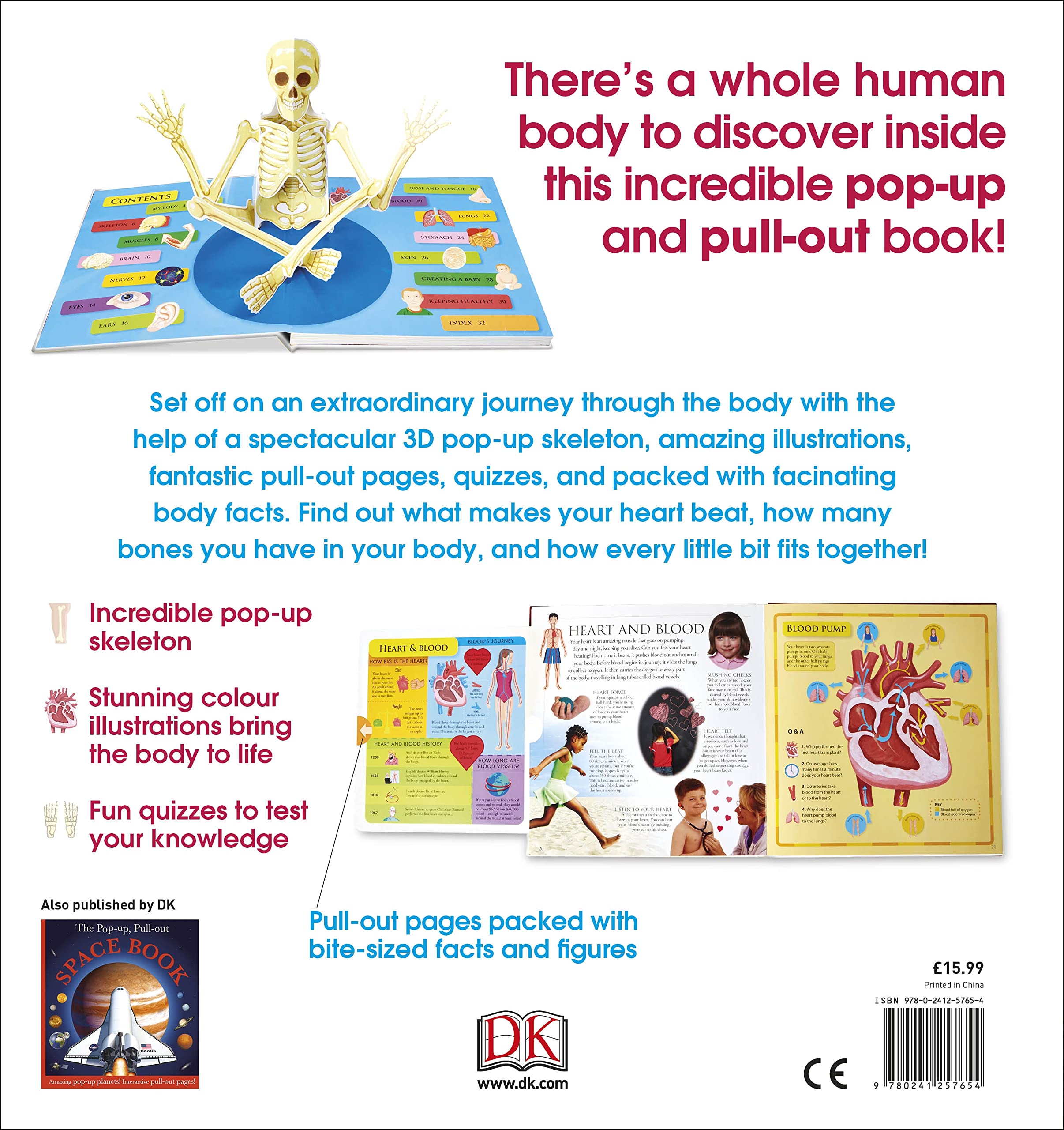 The Pop-up, Pull-out Human Body: Amazing Pop-up Skeleton and Pull-out Pages!
