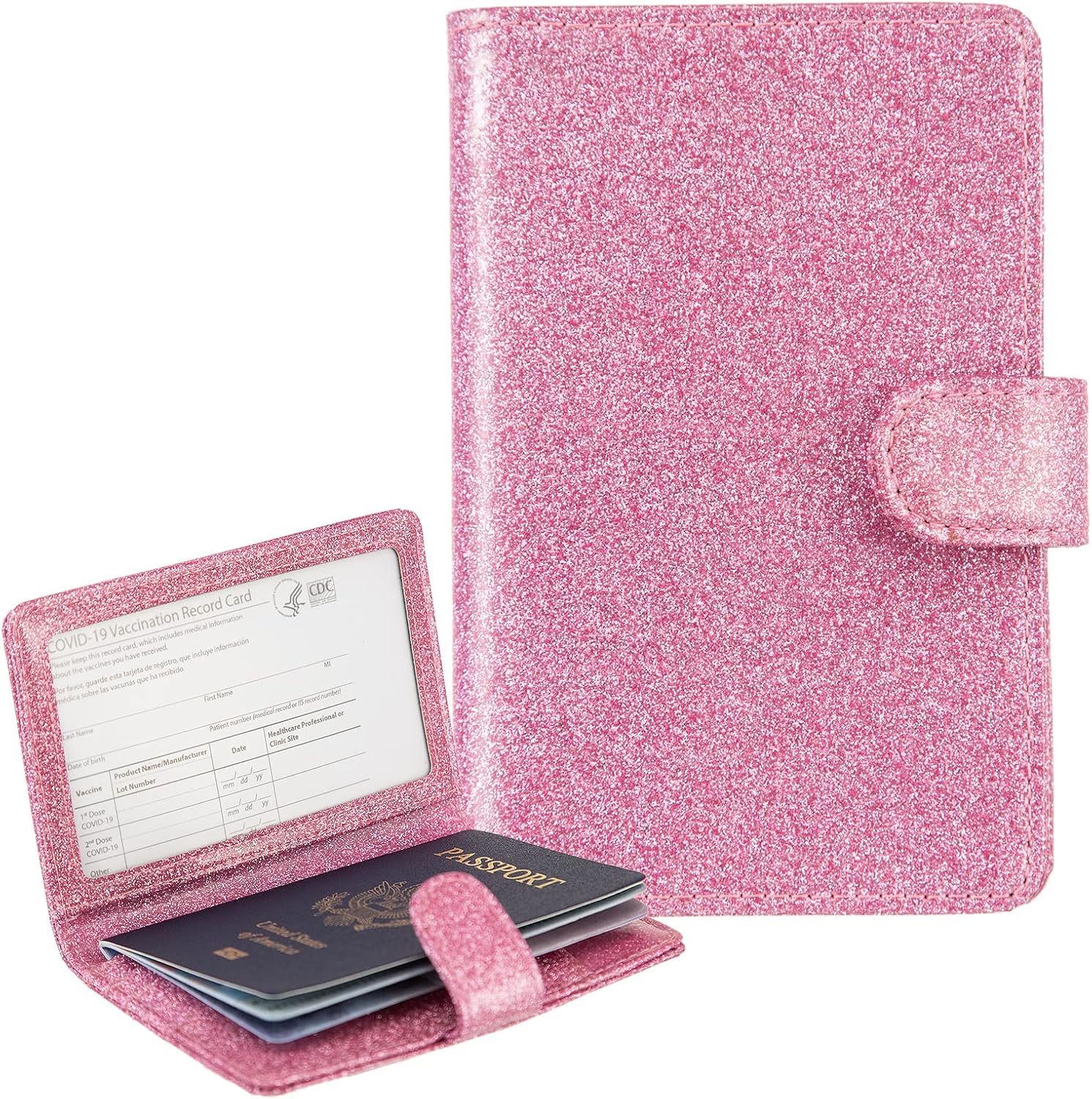 AIRMORS Passport and Vaccine Card Holder Combo RFID