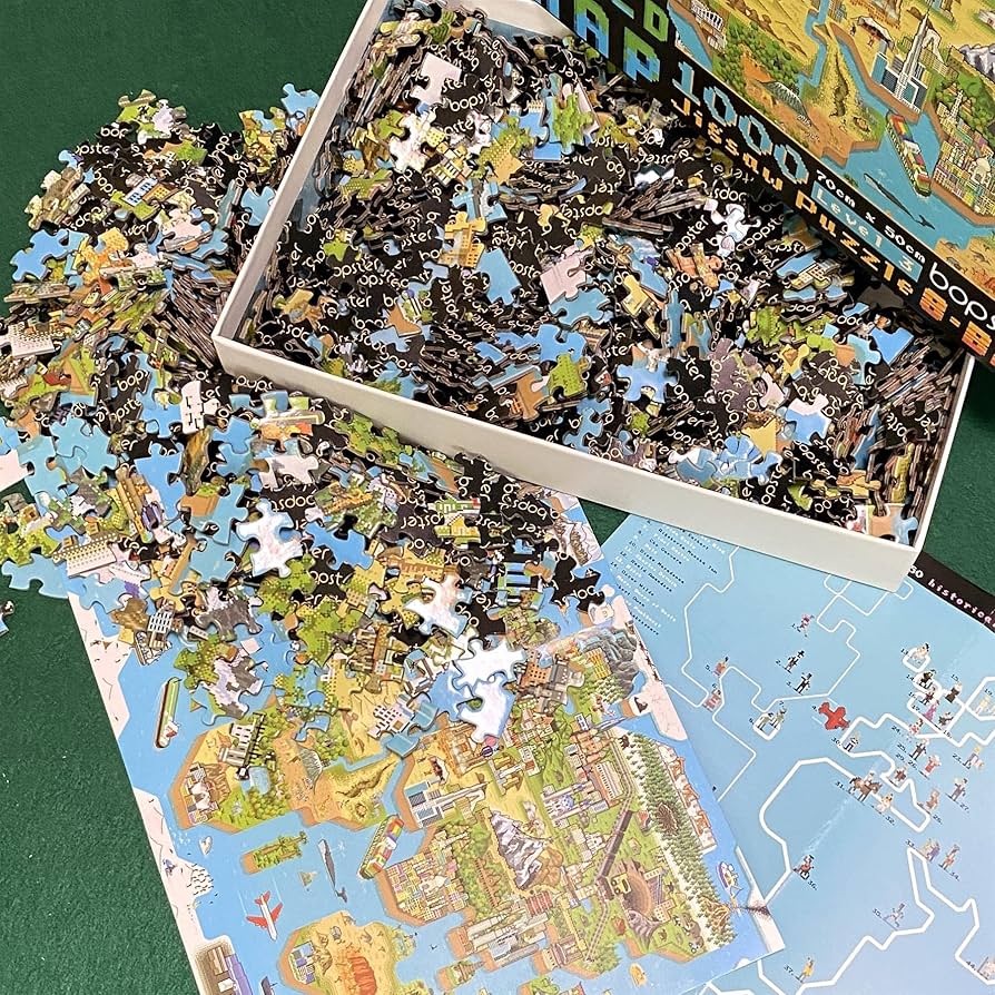 Amazon.com: 1000 Piece Puzzle - World Map Adult Puzzles