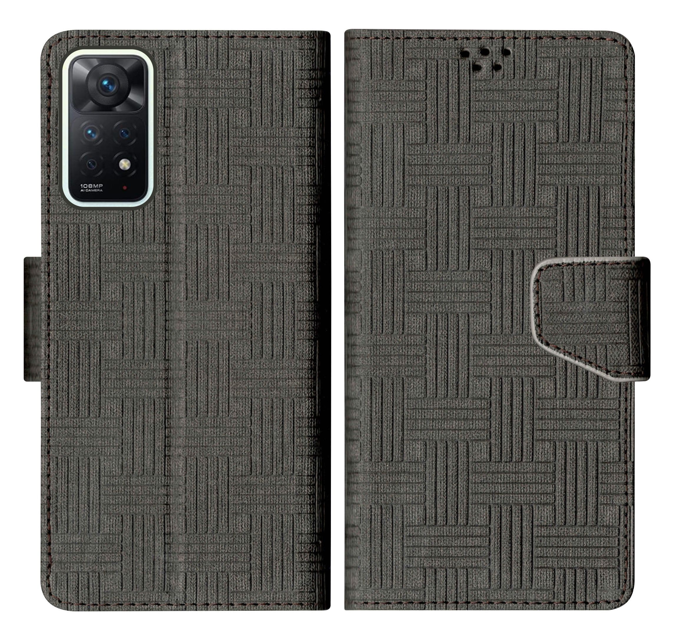 SBMS Redmi Note 11 Pro 5G / Redmi Note 11 Pro Plus 5G Flip Cover Back Cover Case with Magnatic Closure | Inbuilt Stand | Card & Money Pocket (Mat Black) (B0CCMJGT1J) Amazon Price History, Amazon Price Tracker