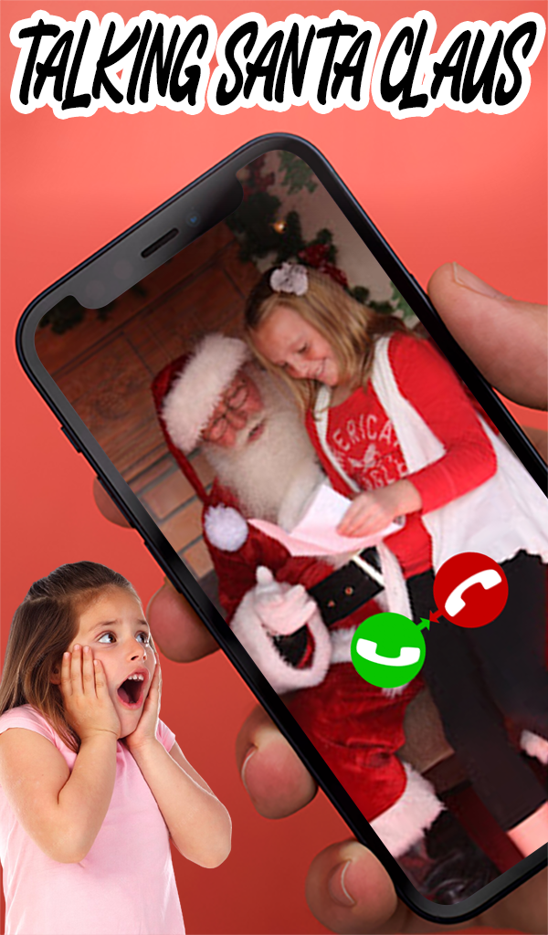 Talking Santa Claus Fake Video Call & Texting Simulator ID Gift
