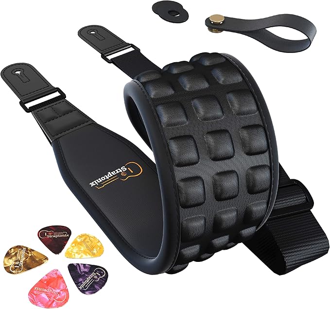 Guitar Strap Kit Ultra Comfy Electric, Bass, Acoustic