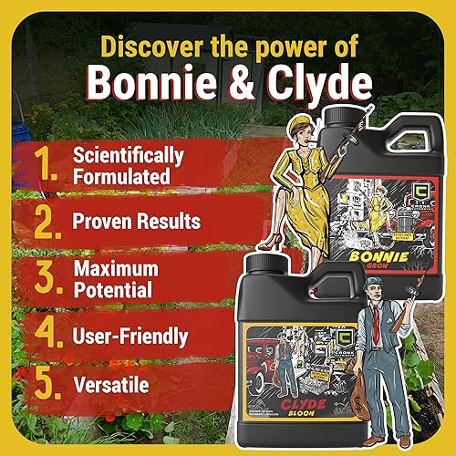 Miniatura 3 de Cronk Nutrients Bonnie & Clyde Autoflower Nutrients Bloom and Grow  Kit de nutrientes para plantas autofloradoras que aumentan el rendimiento