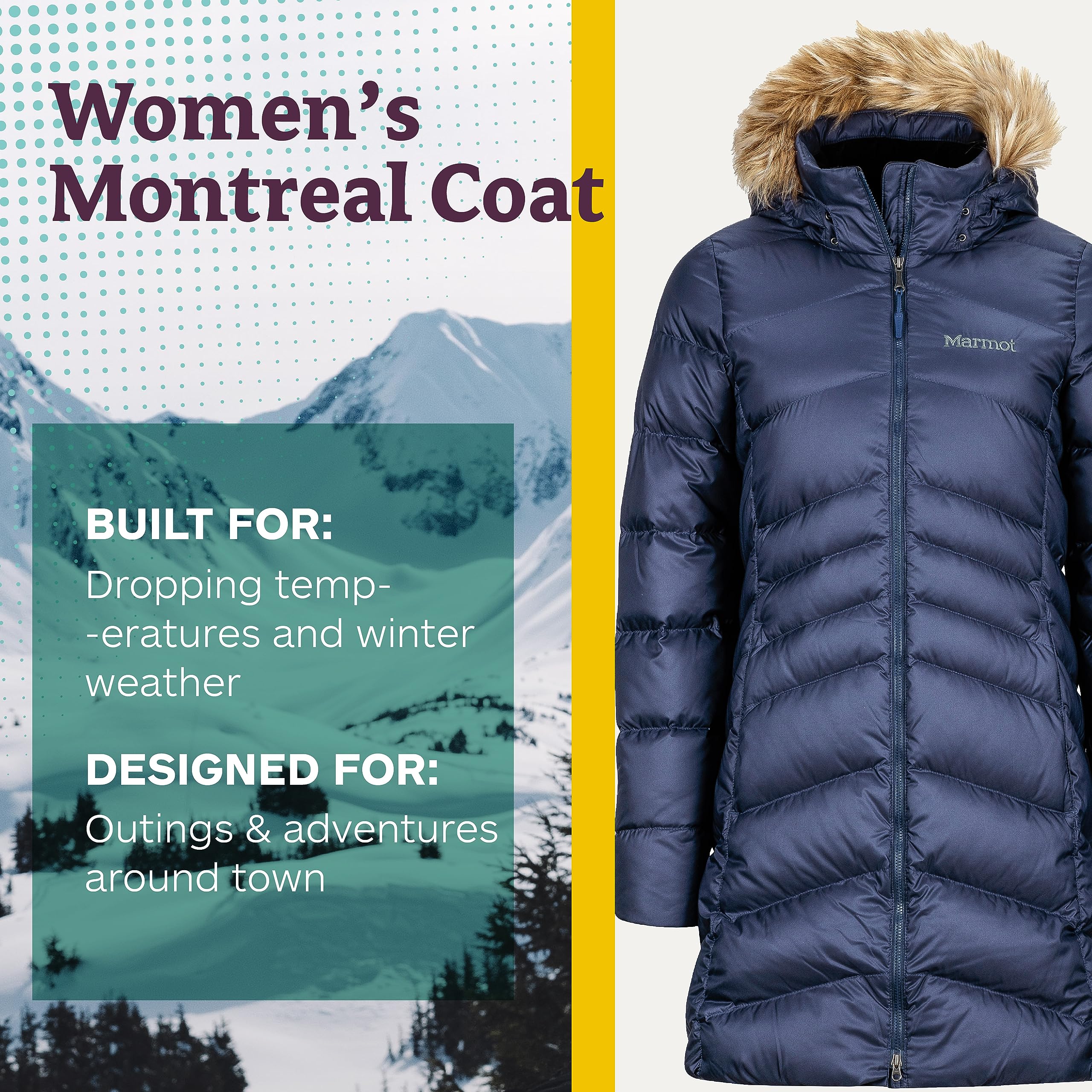 Marmot Wm's Montreal Coat Insulated Hooded Winter Coat Mujer