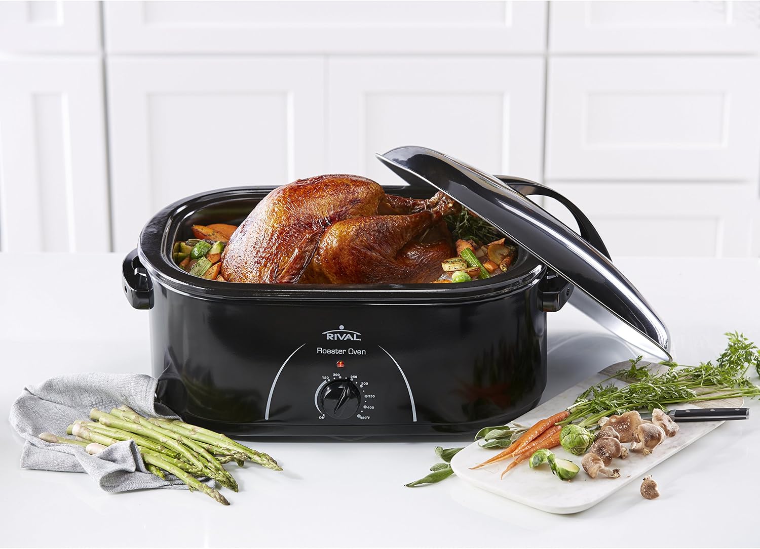 Rival Roaster Oven, 22 Quart, Black (RO230-B)