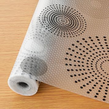 Cooyes Shelf and Drawer Liner for Kitchen Cabinets Non-Adhesive, Waterproof, Non-Slip Cabinet Liners for Scratch Protection, Desk, Refrigerator, Shelves, Drawers with Modern Pattern