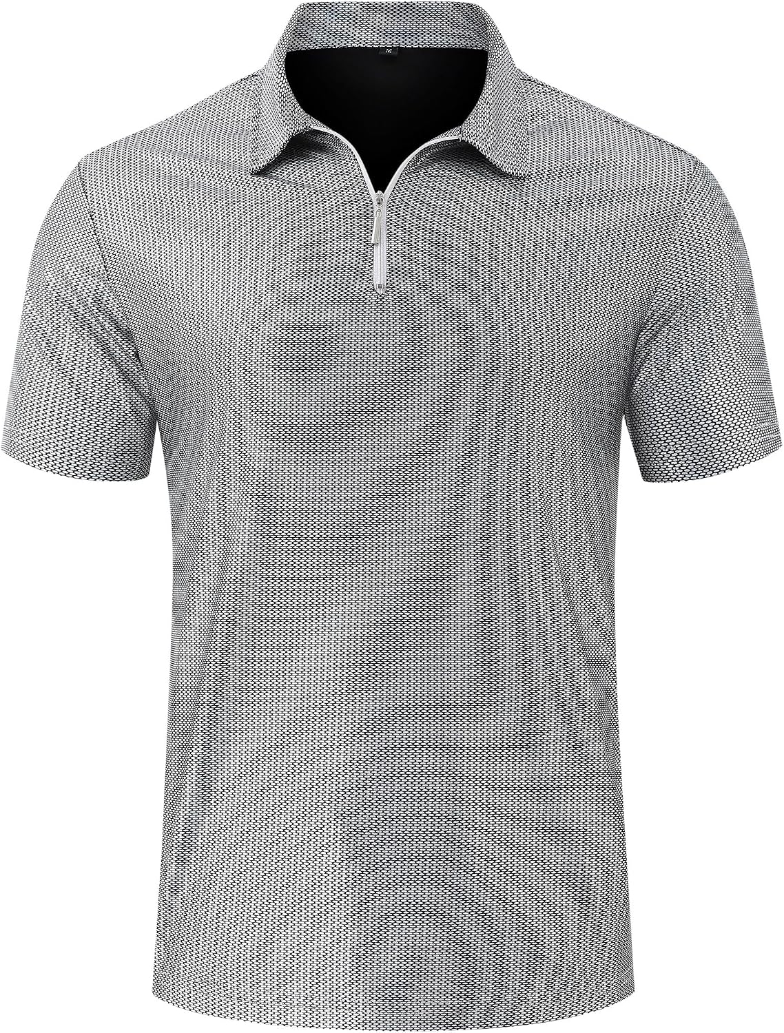 Mens Shirt 70s Zip Polo Shirts Short Sleeve Shiny Shirt Disco Outfits Party Costume Top