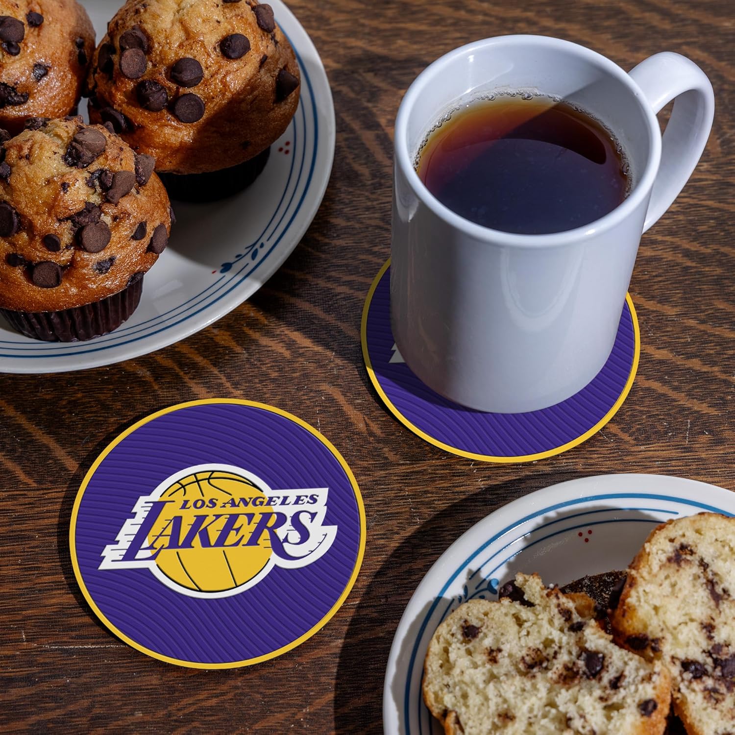 Rico Industries NBA Basketball Standard Classic Favorites: PVC Coaster Set (4-Pack) - Image 3