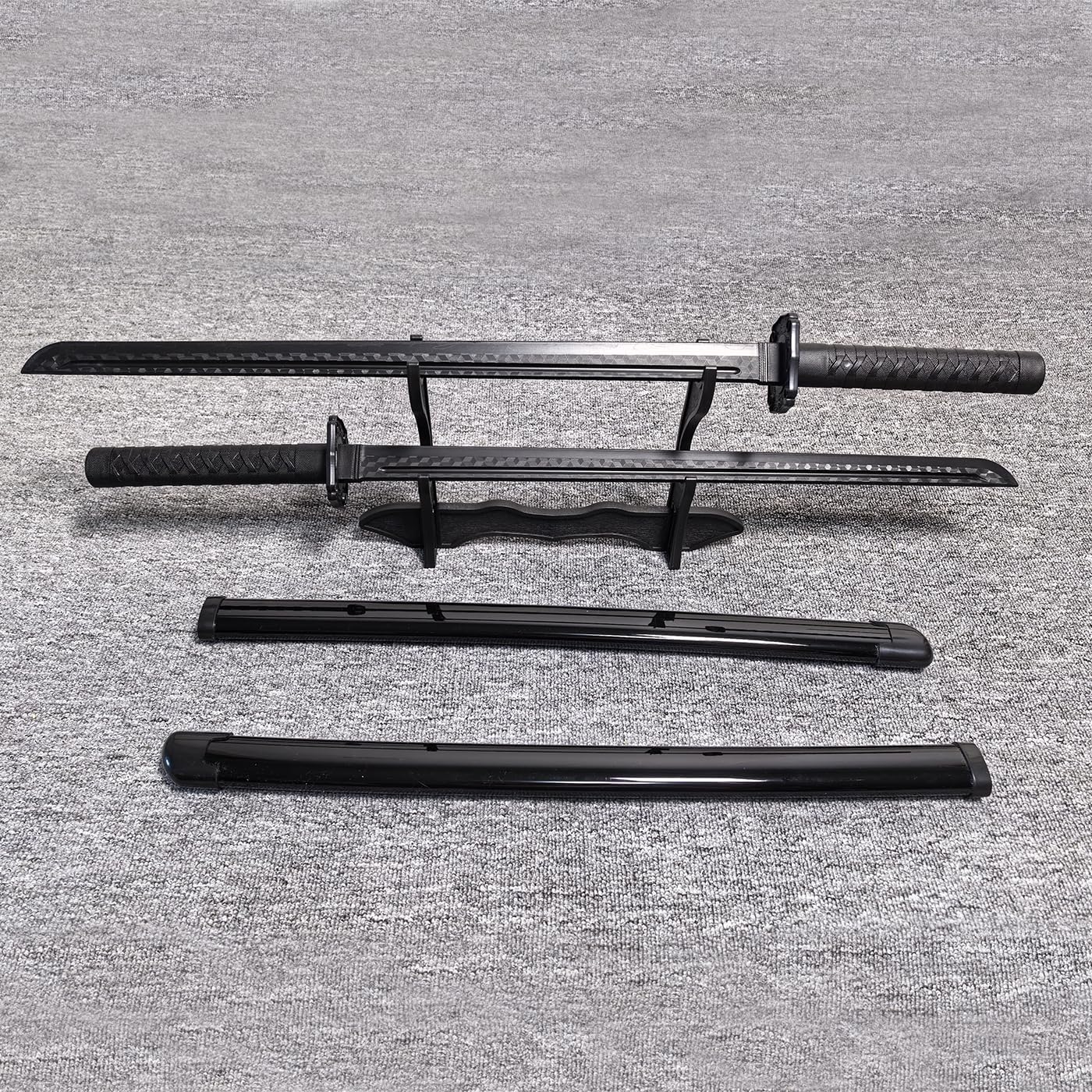 2 Pack Plastic Japanese Anime Katana Swords, 79cm/31inch Long Plastic Swords, Swords Suitable