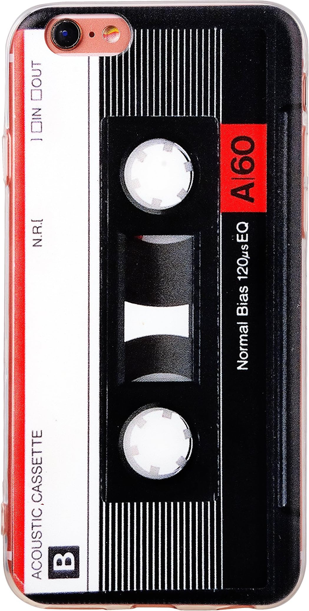 TNCY iPhone 6 Cassette case, Heavy Duty Durable TPU Bumper Soft Back Retro Tape for iPhone 6/6s -4.7 inch