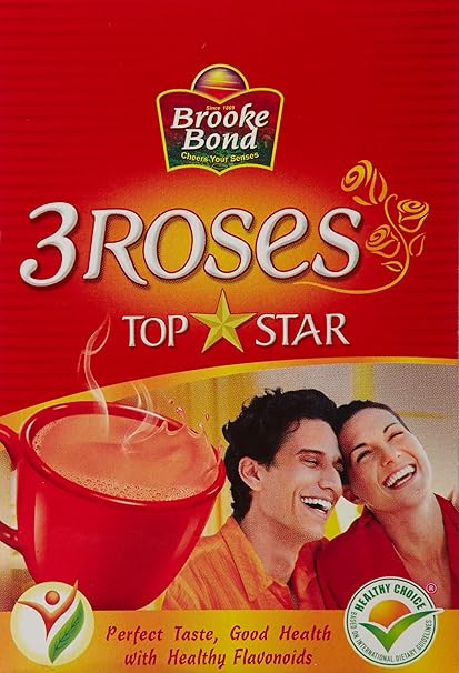 Brooke Bond 3 Roses Dust Tea, Top Star, 250g : Amazon.in: Grocery ...