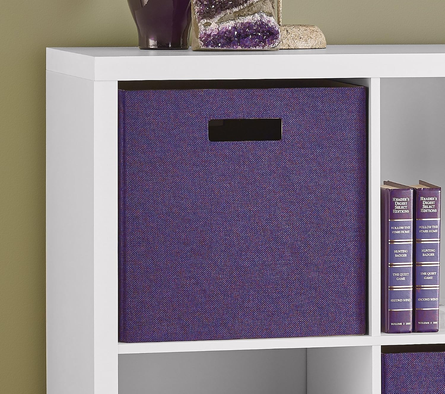 ClosetMaid 7109 Decorative Fabric Storage Bin, Purple image 2