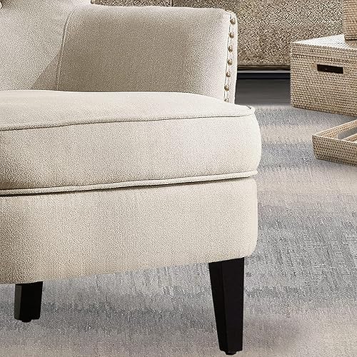 Miniatura 52 de Rosevara Atlas - Silla decorativa moderna de mediados de siglo, sillón tapizado con cojín suave para sala de estar, dormitorio y espacios pequeños