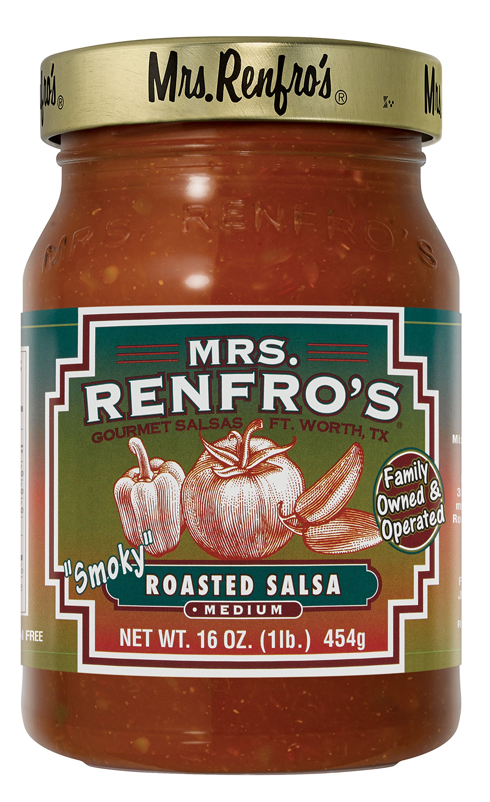 Mrs. Renfro’s Roasted Salsa – Gluten Free (16-oz. jars, 2-pack)