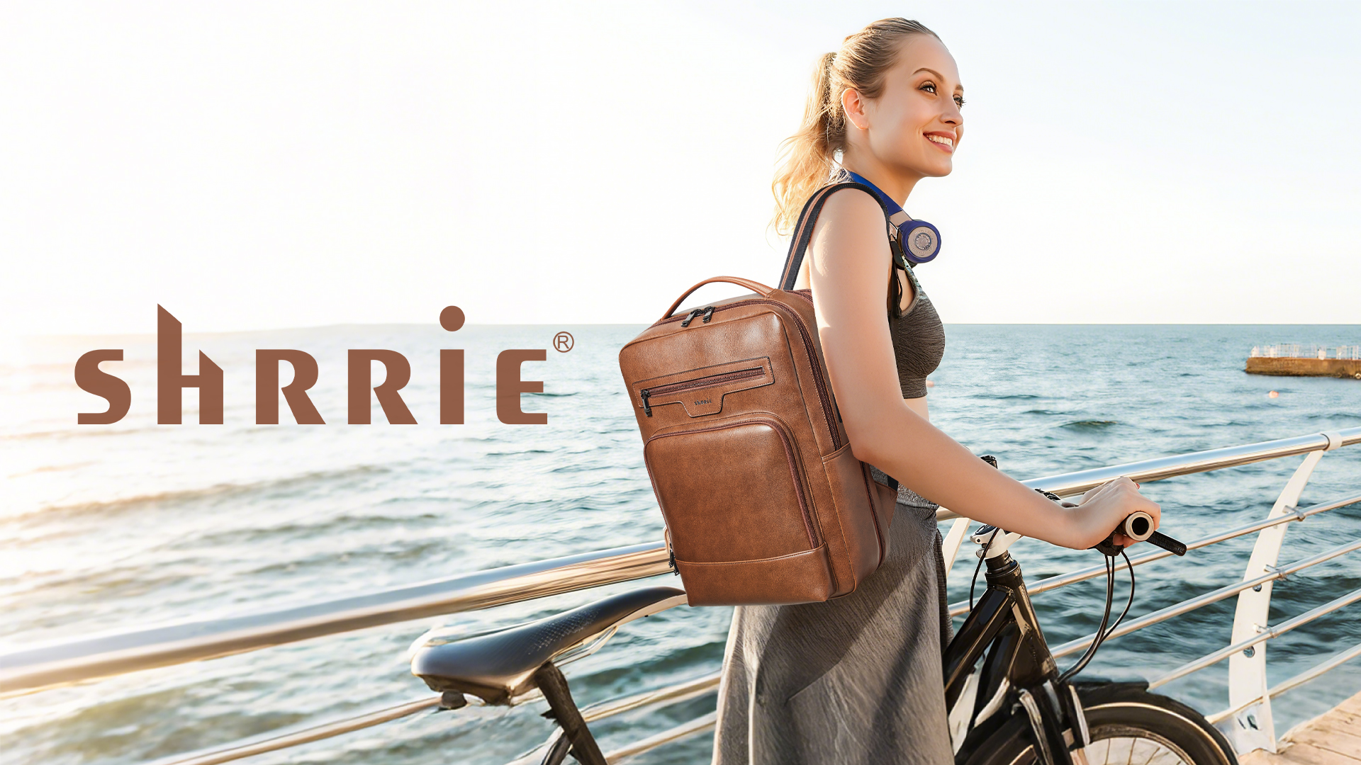 Amazon.com: Shrrie Leather Laptop Backpack for Women and Men,28 L