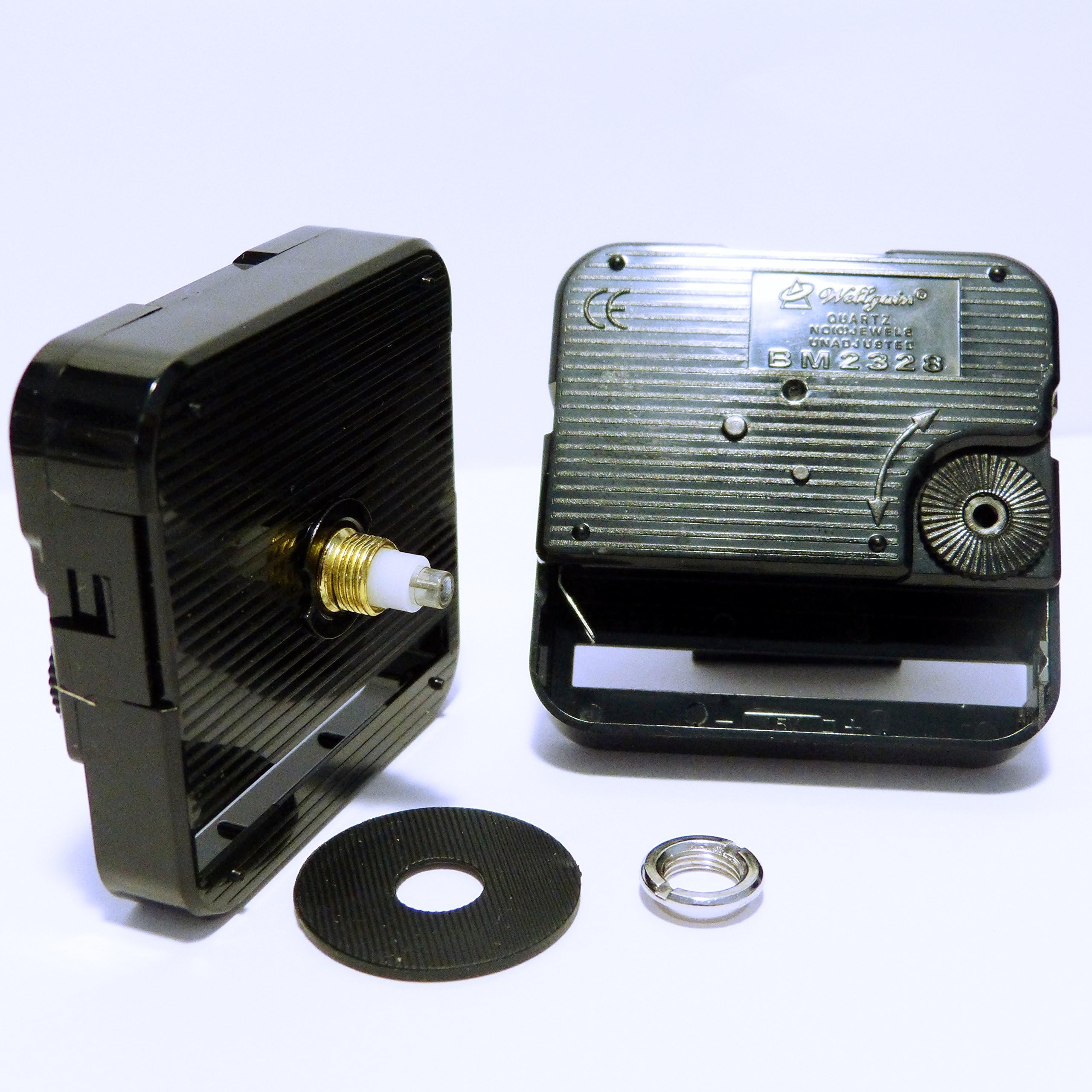 New Quartz Wellgain (BM2328 / HQ3268) Clock Movement Mechanism - DIY - Fittings - (Medium - Total Shaft Length 12mm)