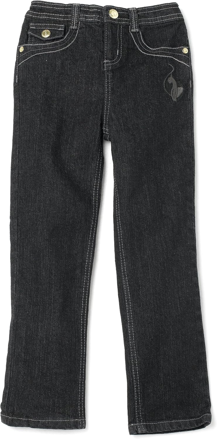 Baby Phat Little Girls' Baby Phat Basic Denim Pant,Dark