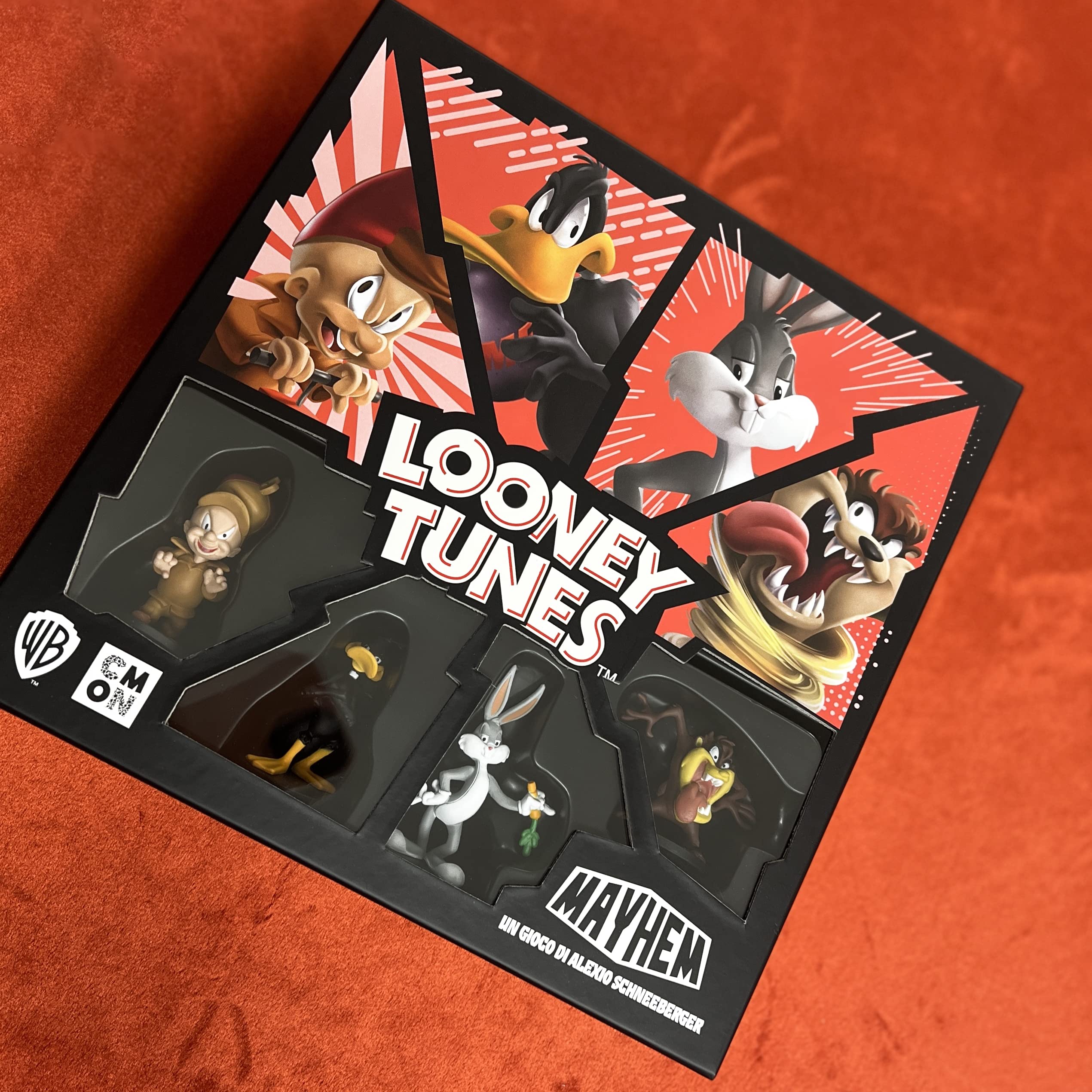 Asmodee - Looney Tunes Mayhem - Gioco da Tavolo, 2-4 Giocatori, 10+ Anni, Edizione in Italiano
