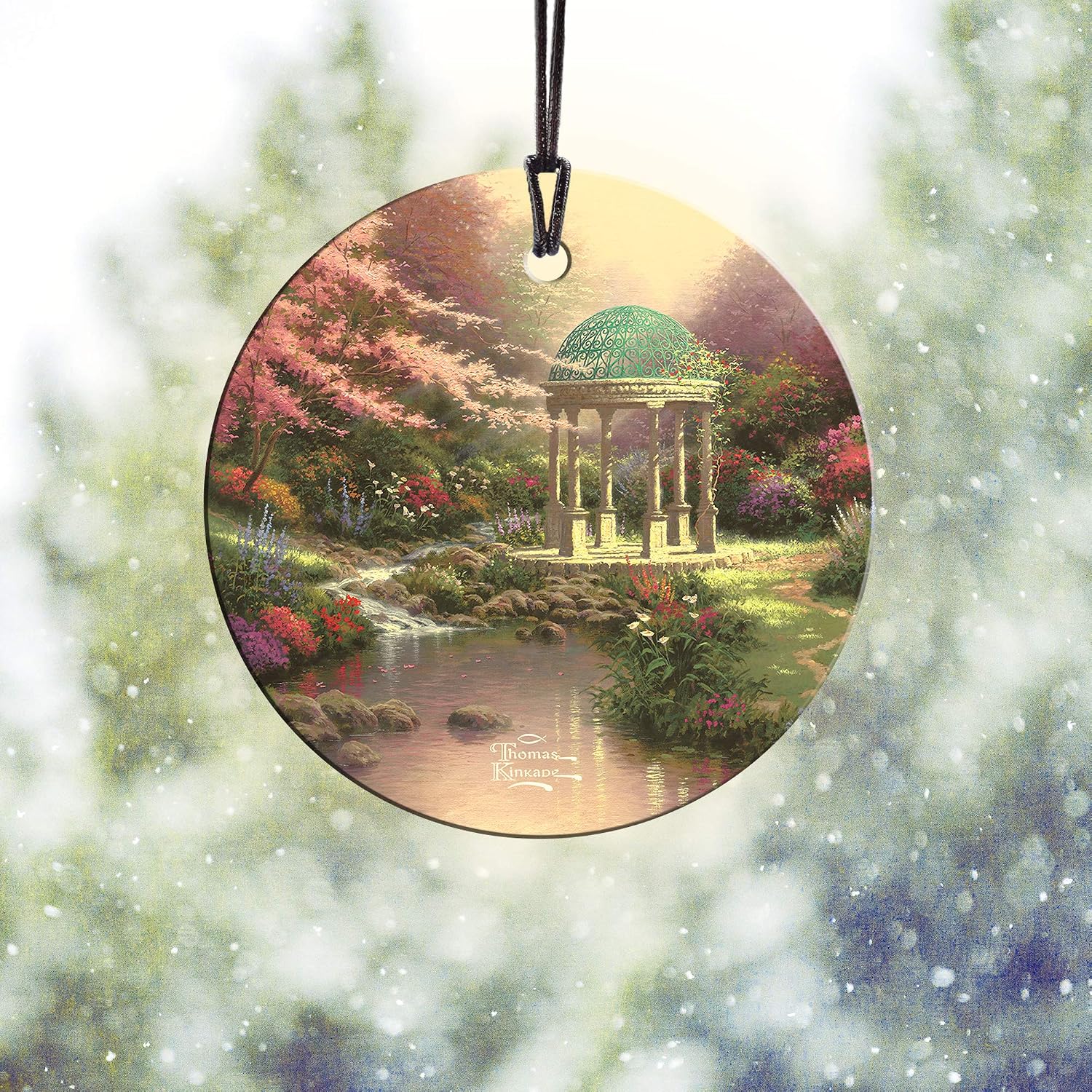 Thomas Kinkade Studios Thomas Kinkade Pools of Serenity 3.5 in Glass Print image 2