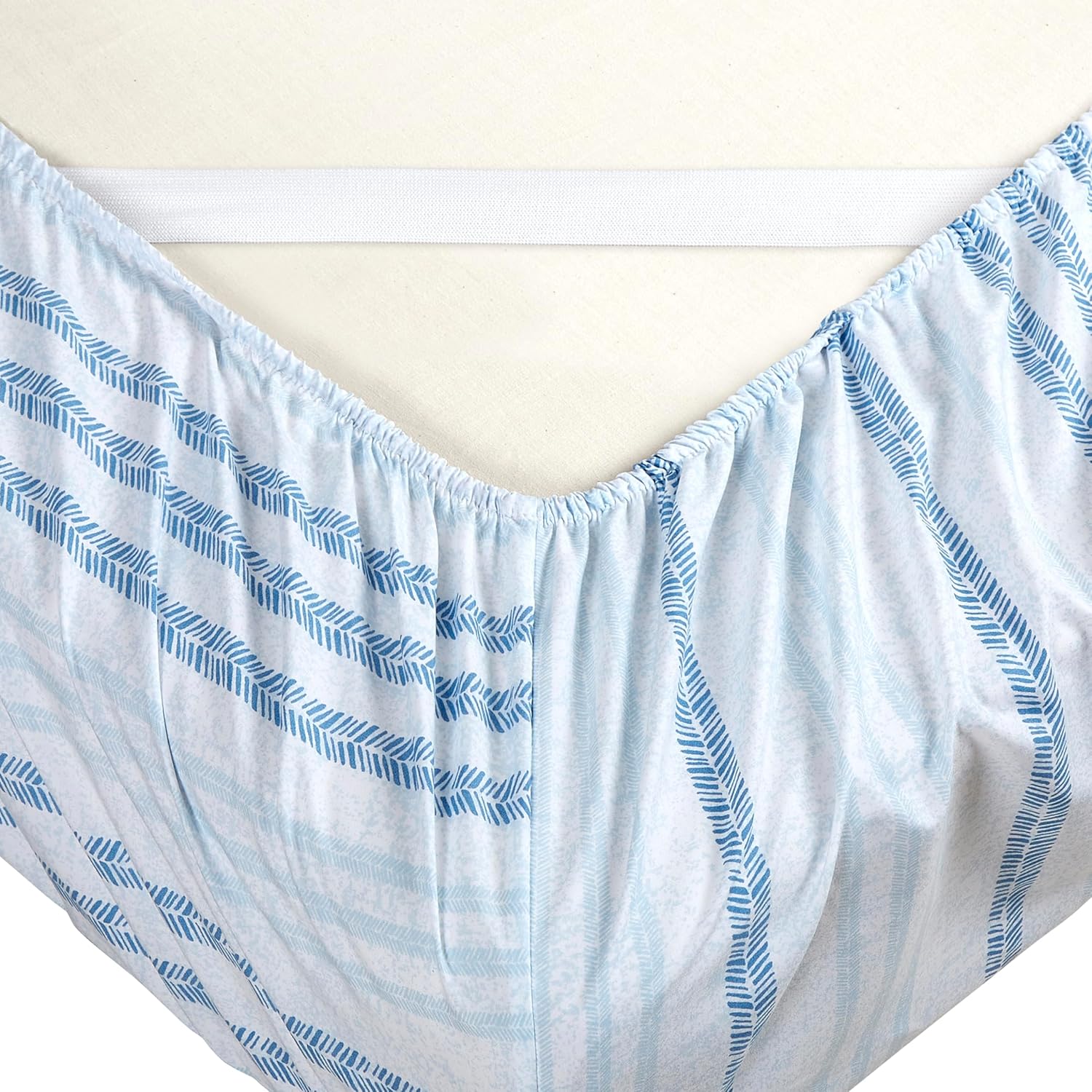 Elegant Comfort Softest and Coziest 6-Piece Sheet Set - 1500 Premium Hotel Quality Microfiber - Deep Pocket, Wrinkle Resistant 6-Piece Floral Bed Sheet Set, King, Traci Aqua - Image 4