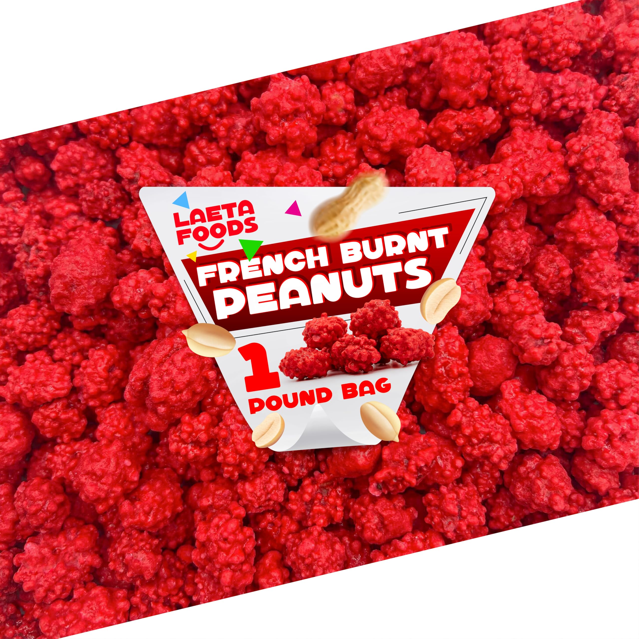Snapklik.com : French Burnt Peanuts Candy 1 Pound Bag Crunchy Coated ...