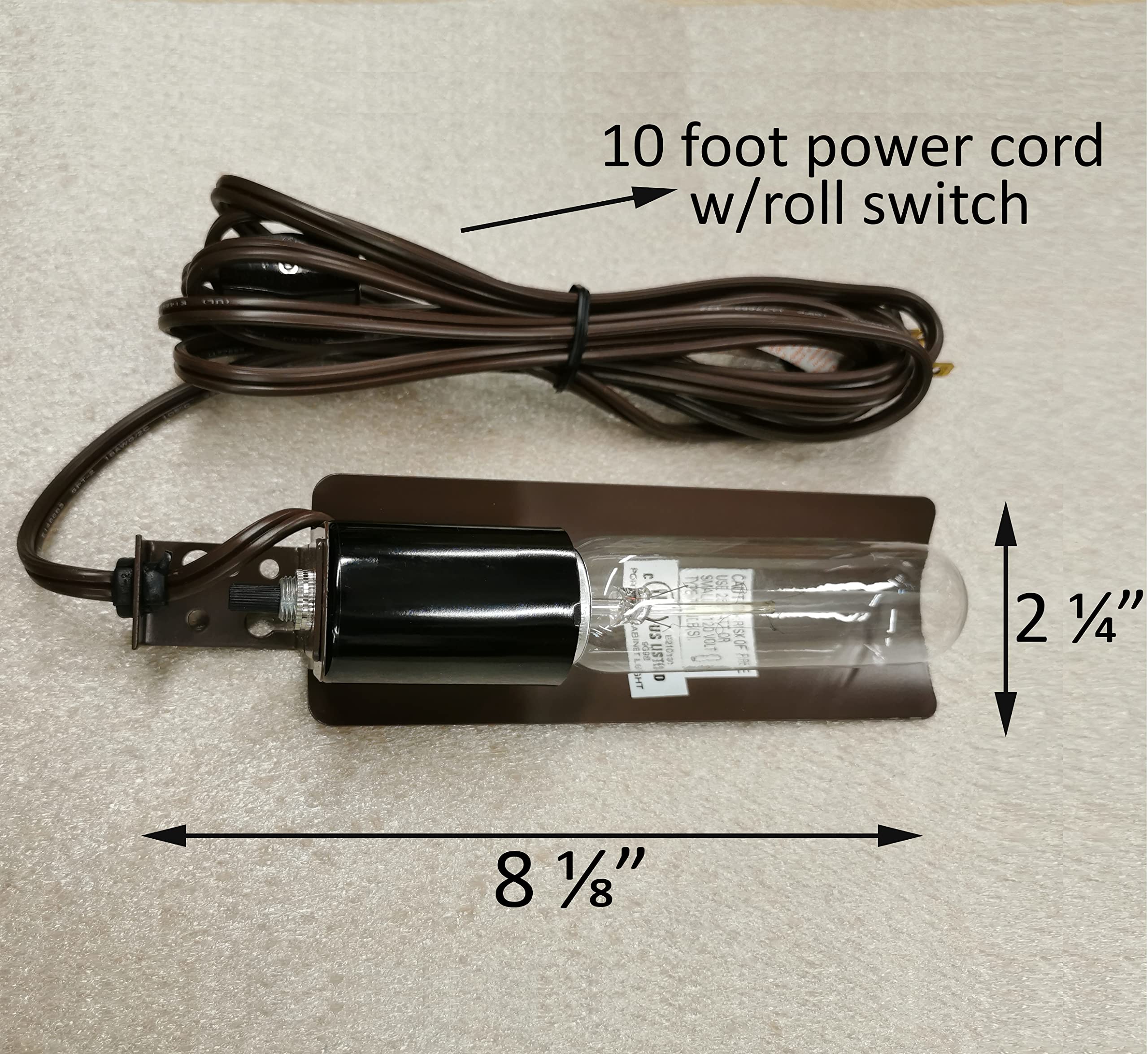 Specialty Lighting Single Curio Light w/1-25w Bulb