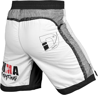 DEFY Xtreme MMA Fight Shorts UFC Cage Fight Grappling Muay Thai Kickboxing White