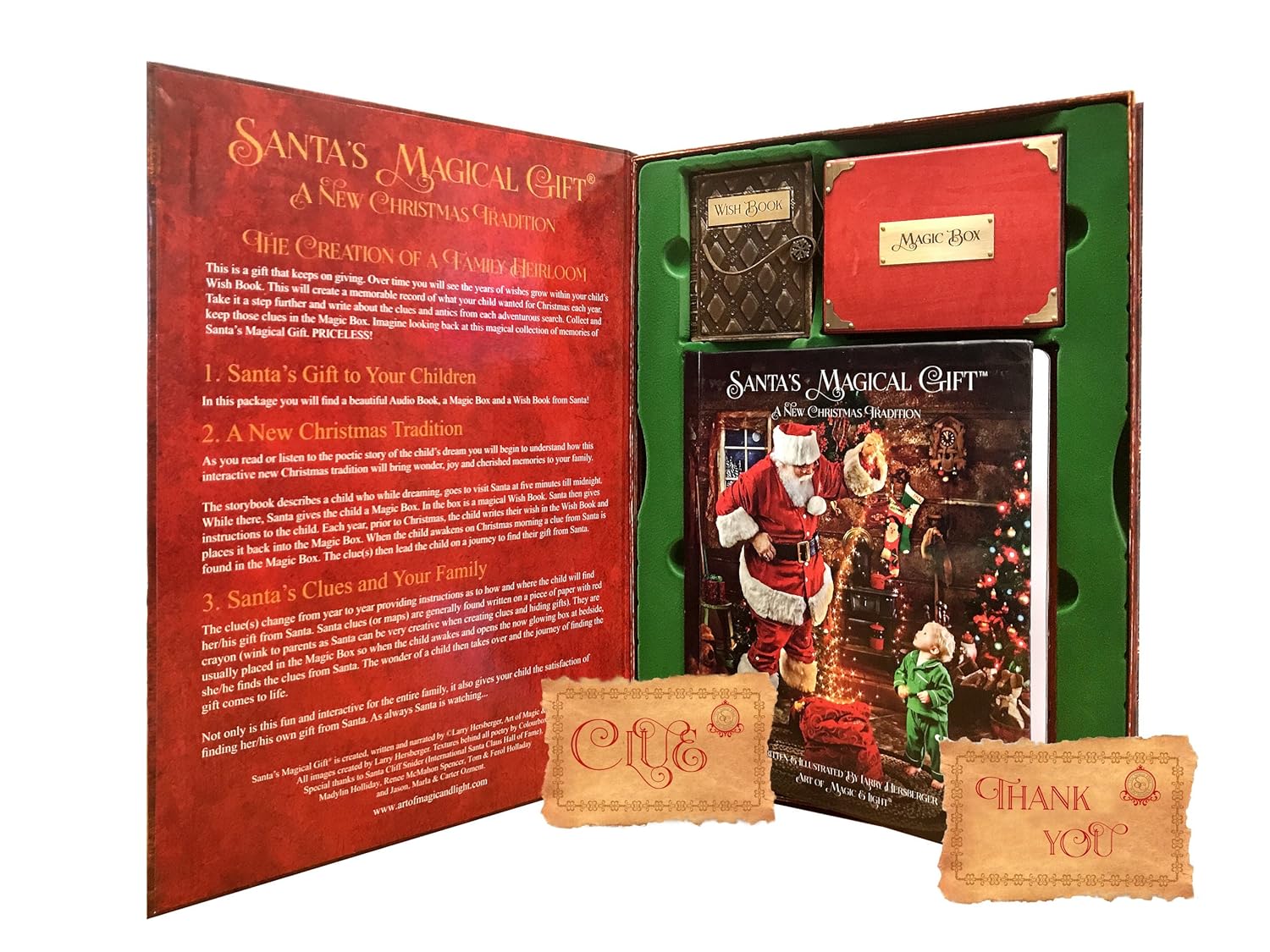 Santa's Magical Gift Set - with Audio Book, Magic Box and Wish Book