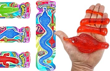 JA-RU Giant Sticky Lizard, Alligator, Snake Stretchy Fidget Toy 430-1A