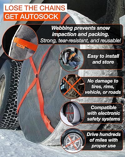 Miniatura 2 de AUTOSOCK para vehículos comerciales y camiones AL79, calcetines de nieve para neumáticos, paquete de 2