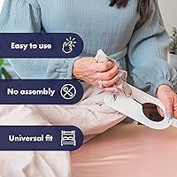 Vista 2 de Mind Reader Duv-aid - Sistema de cambio de funda de edredón, ahorra tiempo, evita resbalones, fácil de usar, dormitorio, plástico, 2 piezas