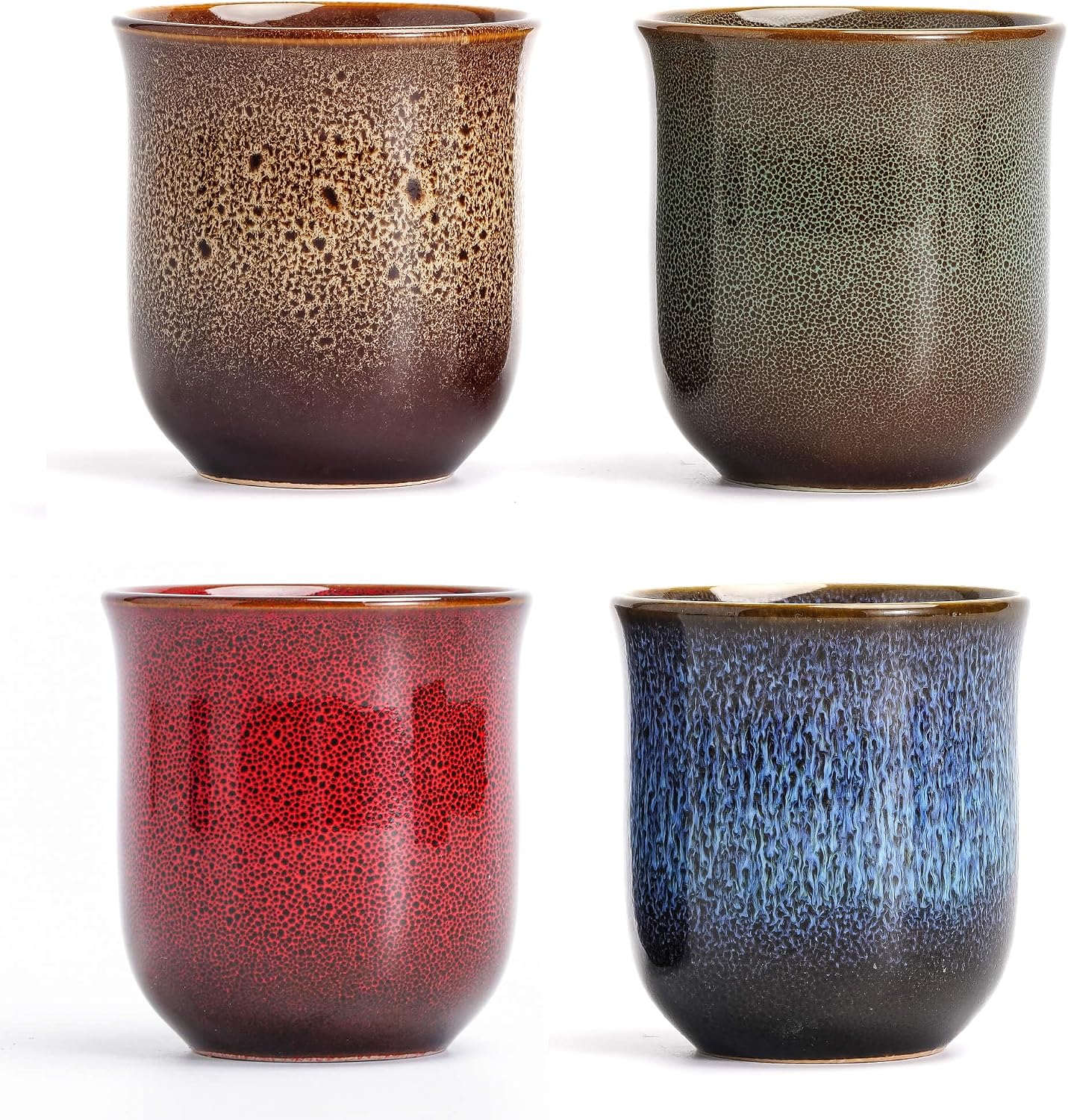 Ceramic Espresso Cups, Espresso Shot Cups, Double Shot Espresso Cups, Expresso Cups Set of 4, 4 oz