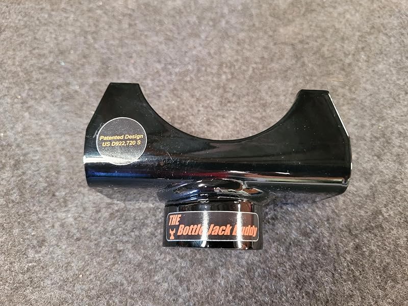 Suporte tipo sela de aço para macaco hidráulico tipo garrafa Bottle Jack Buddy para eixo de até 7,6 cm