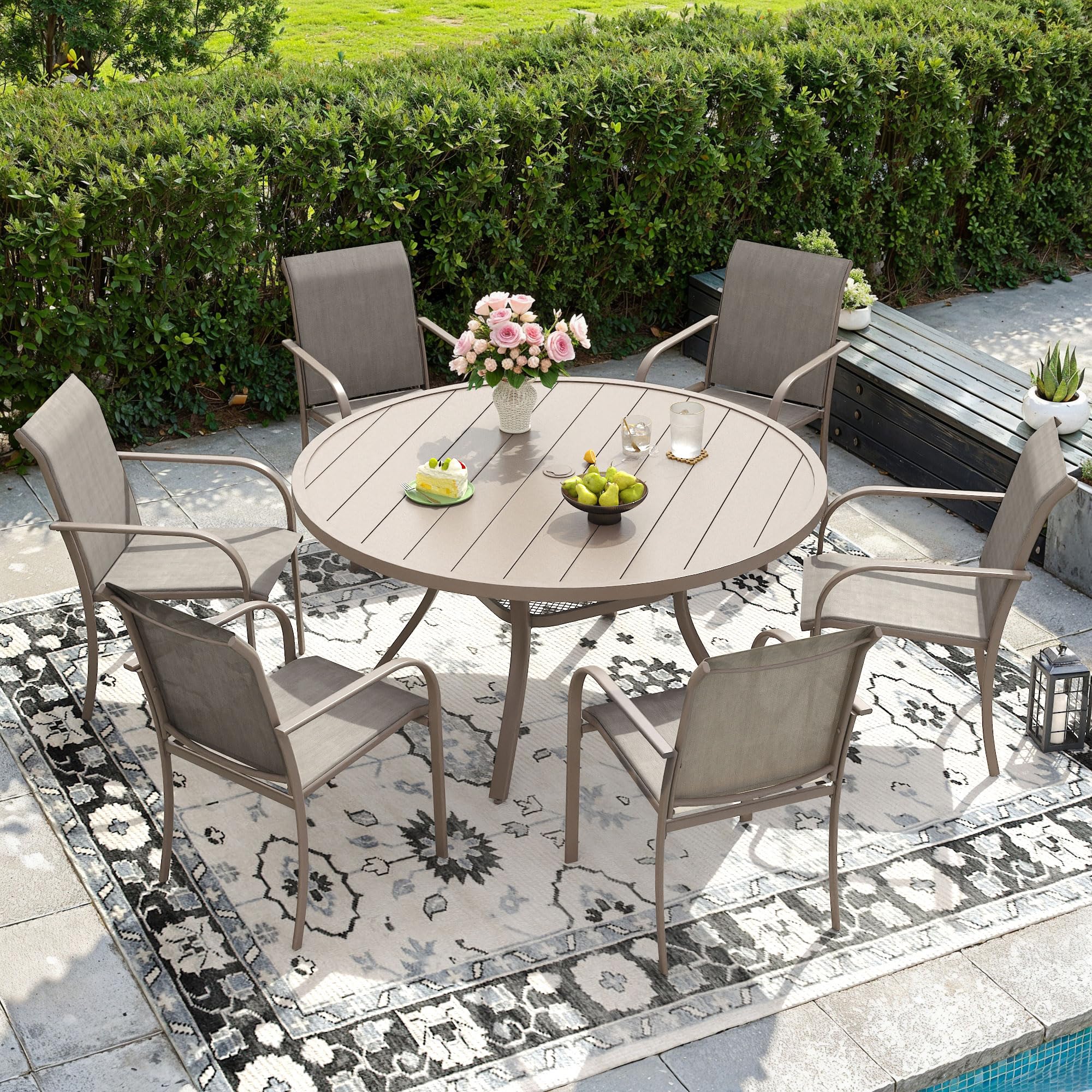 DIFY 7-Piece Outdoor Patio Dining Set