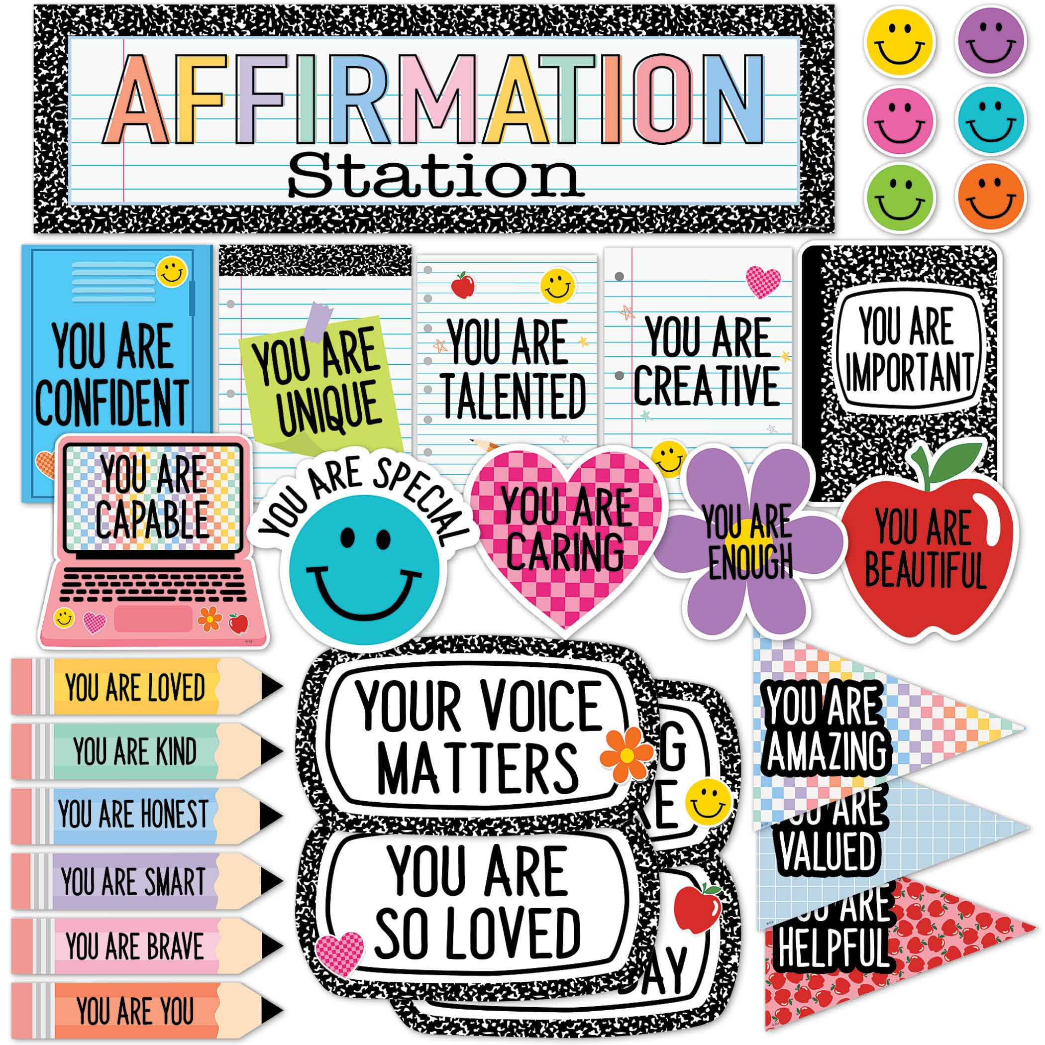 Teacher Created Resources Cool for School Positive Affirmations Mini Bulletin Board (TCR9305)-image-19