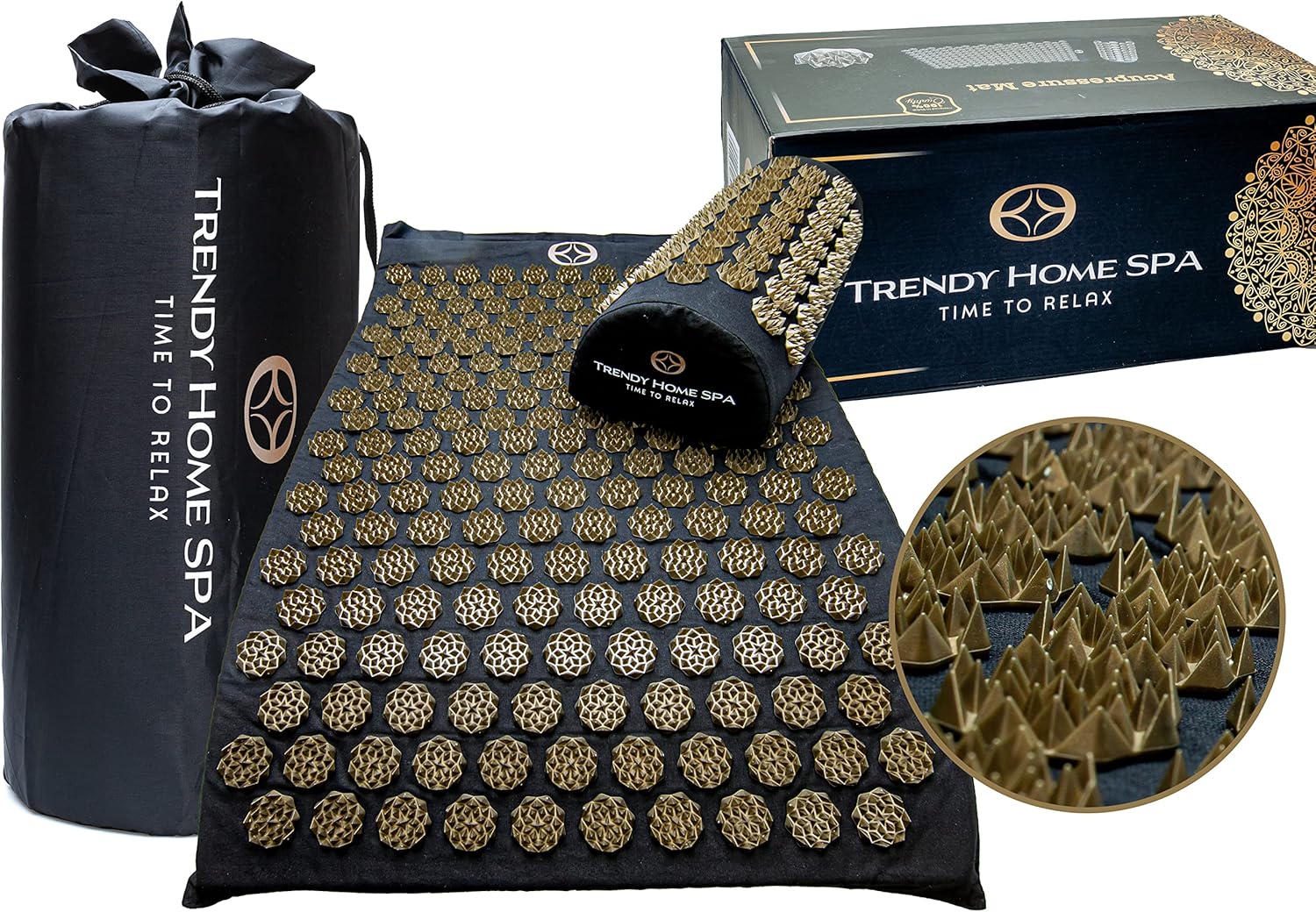 Acupuncture Mat for Back Pain Relief Acupressure Mat and Pillow Set