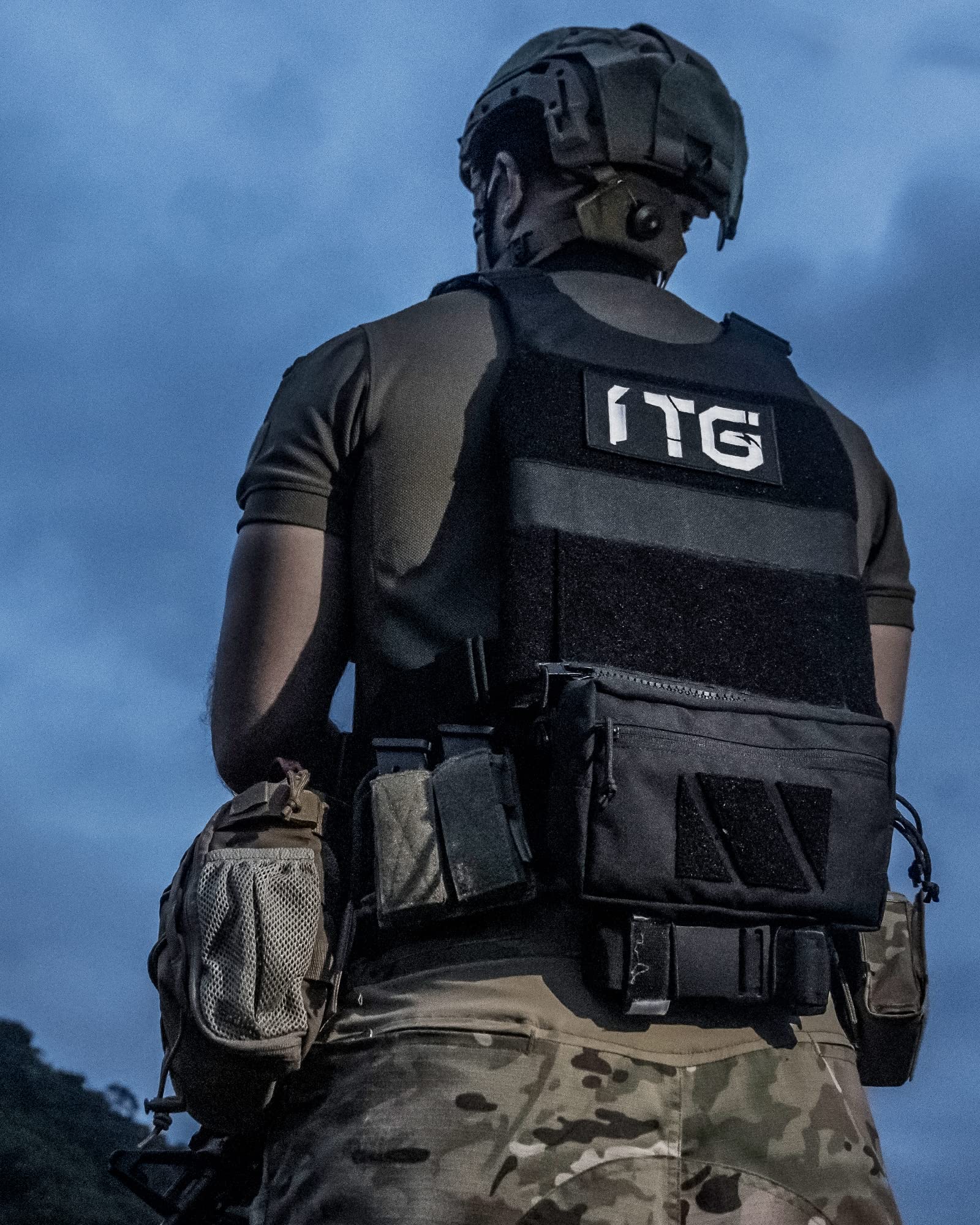 OneTigris Torba Drop Down, Plus 1S IFAK Pouch, organizer z przodu na kamizelkę taktyczną, kieszeń na płyty, torba pierwszej pomocy, na kemping, do samochodu, plecaka Airsoft