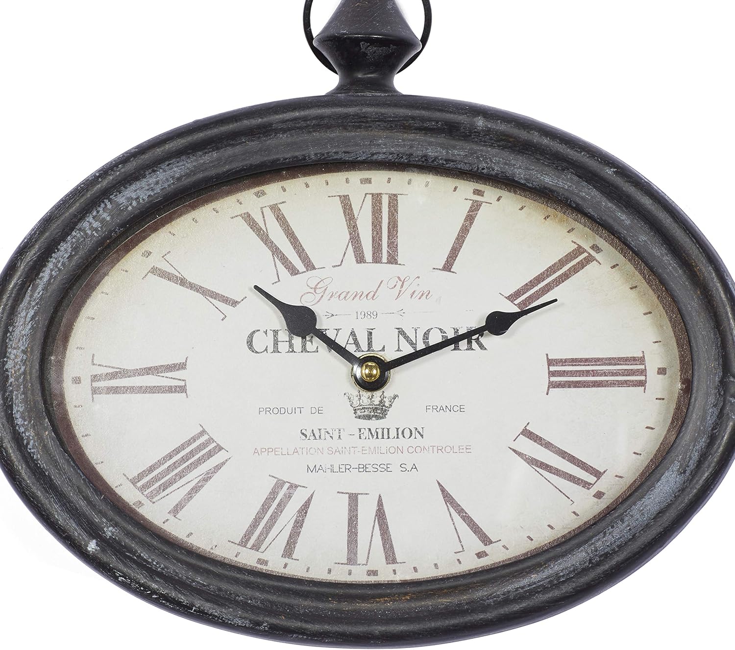 Deco 79 Metal Decorative Wall Clock Pocket Watch Style Wall Clock for Home, set of 2 Wall Clock for Room 11" x 3" x 12", Cream