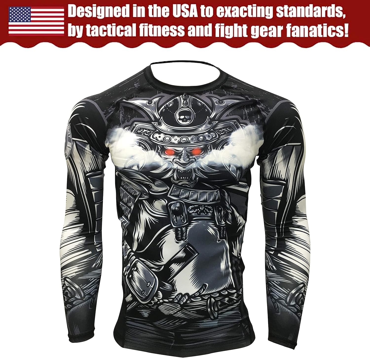 BJJ Rash Guards Grappling MMA Jiu Jitsu No Gi Shirt Fight Wear, Long Sleeves.
