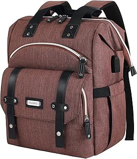 Laptop Backpack for Women,Stylish Doctor Nurse Teacher Work Travel Backpack for 15.6 Inch Laptop with RFID Anti-theft USB Charging Port Water Resistant Durable College Purse Business Computer Bookbag