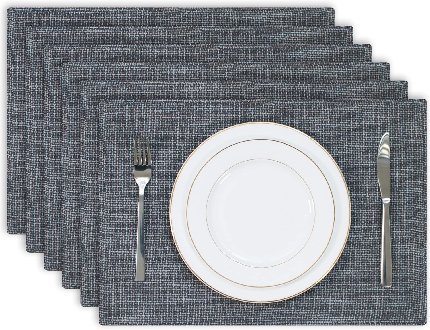 Kevin Textile Table Mats Set of 6 Heat Resistant Washable