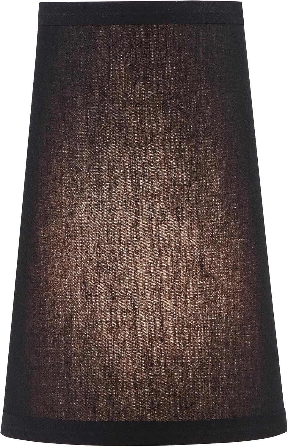 Aspen Creative 32163 Transitional Hardback Empire Shape Spider Fitter Lamp Shade in Black, 4-1/4" Top x 6" Bottom x 9" Slant
