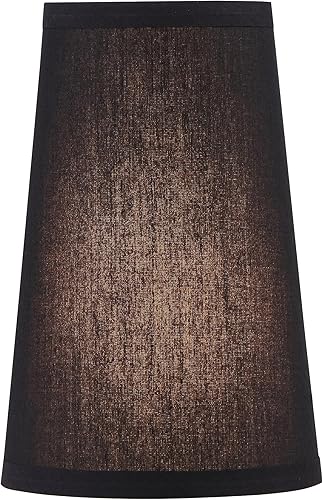 Miniatura 2 de Aspen Creative 32163 - Pantalla de lámpara de araña con forma de imperio de transición, color negro, (4 14 x 6 x 9 pulgadas)