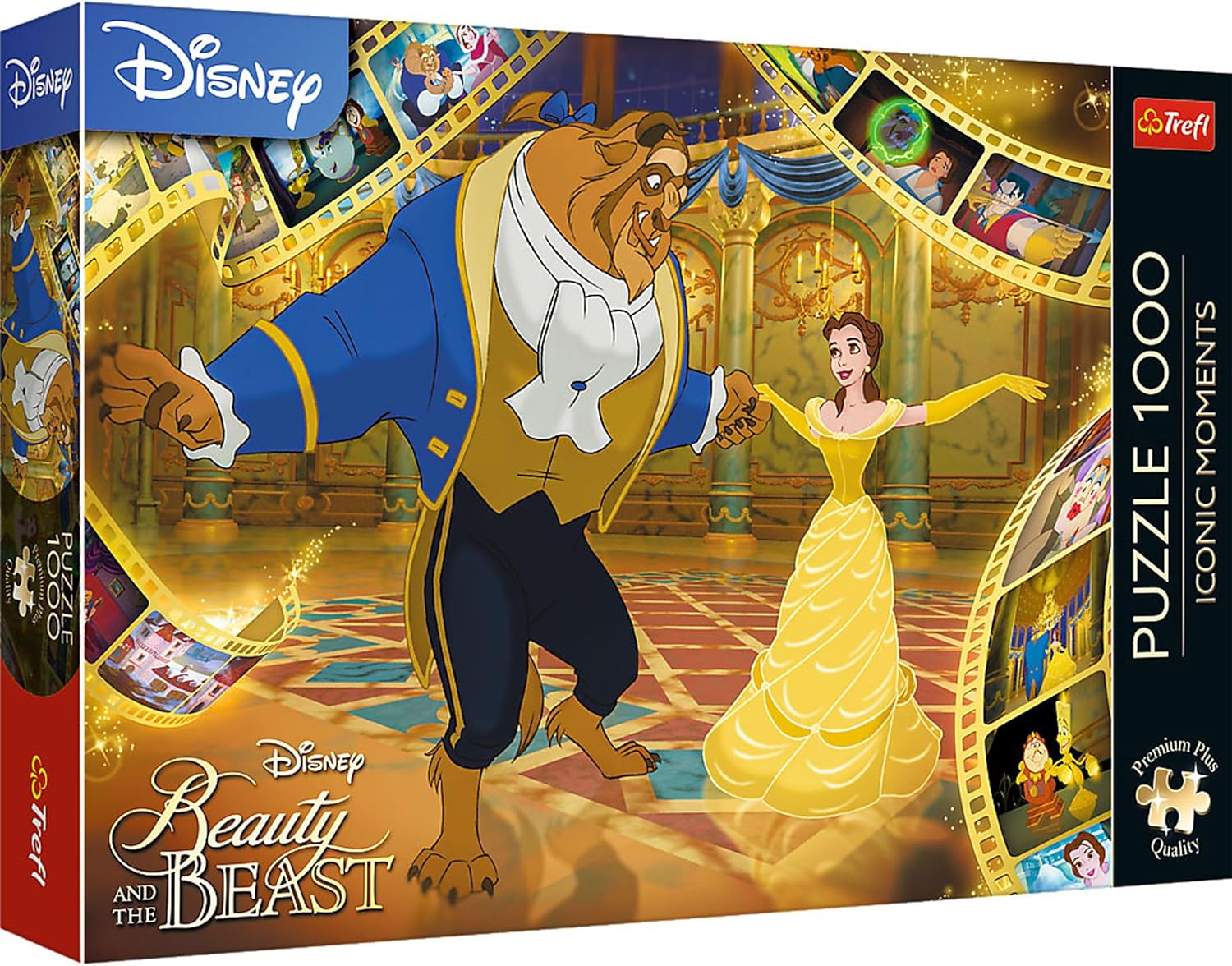 Trefl Premium Plus Quality - Puzzle Iconic Moments: Beauty and The Beast - 1000 Elements, Puzzle Series with Favourite Heroes, Ideal Adaptation of Pieces, for Adults and Children from 12 Years