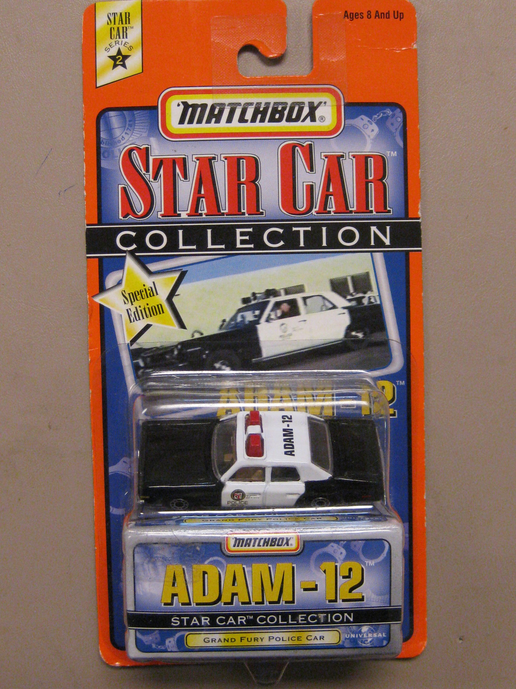1999 Matchbox Star Car Collection Adam 12 Grand Fury Police