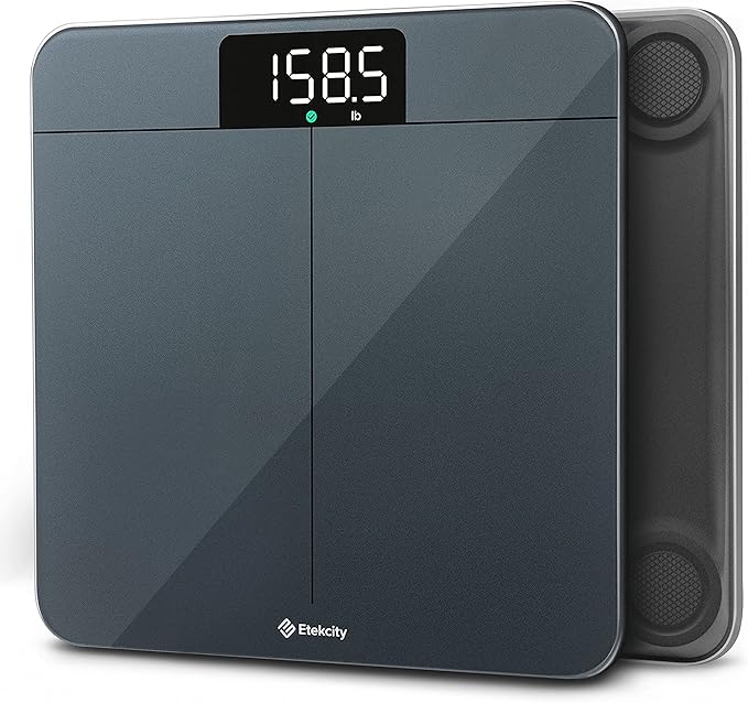 Etekcity Scale for Body Weight, Digital Bathroom Scales for People, Most Accurate to 0.05lb, Bright LED Display & Large Clear Numbers, Upgraded Quality for the Elderly Safe Home Use, 400 lbs