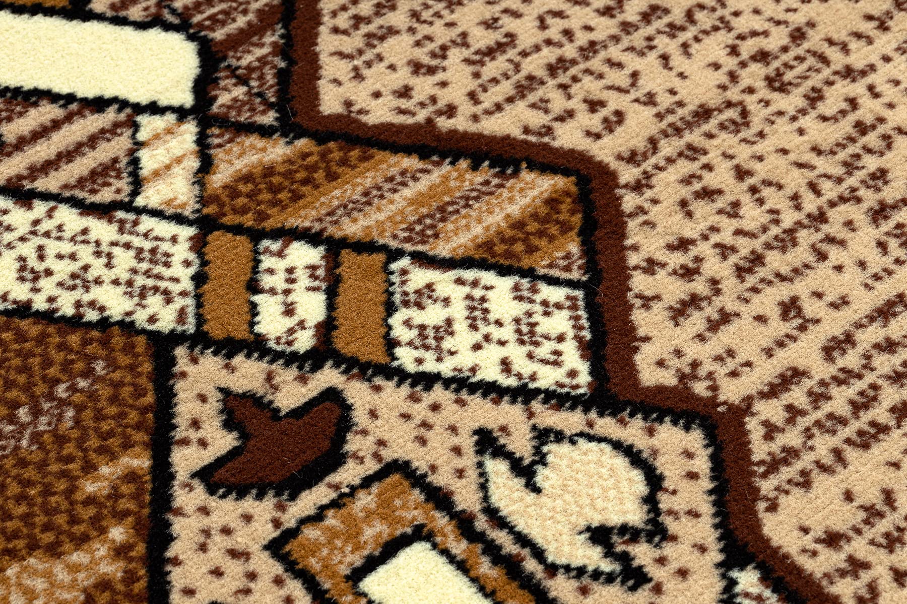 rugsx Läufer BCF Baryton für Flur, Küche beige 60x300 cm
